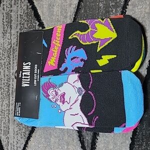 DISNEY VILLAINS ULTIMATE COLLECTION LICENSED LOW-CUT SOCKS